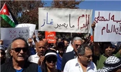 تظاهرات اردنی&zwnj;ها و درخواست لغو توافقنامه گاز رژیم&zwnj;صهیونیستی