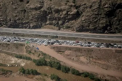 ترافیک سنگین در محور هراز