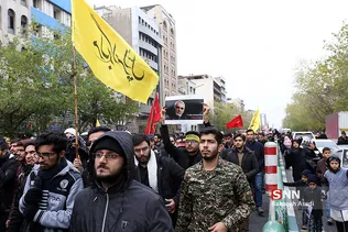 سوگواری شهادت سردار سلیمانی در دانشگاه تهران