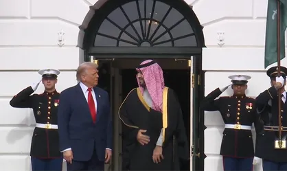 استقبال رسمی ترامپ از بن سلمان در کاخ سفید + فیلم