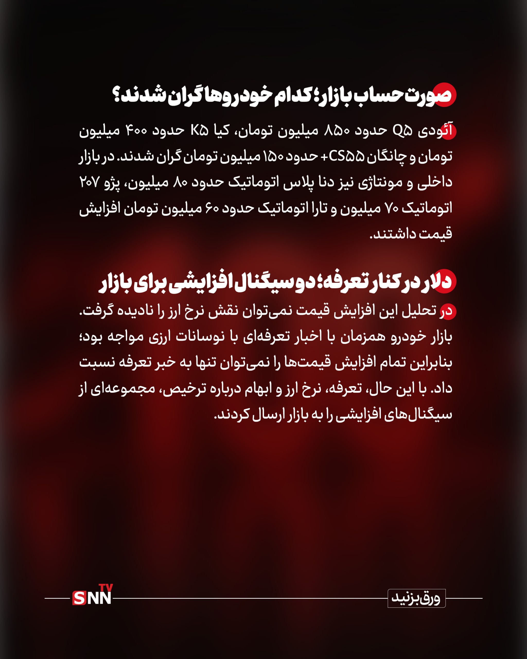 تعرفه ۱۰۰ درصدی خودرو/ تصمیمی که قیمت را بالا میبرد؛ مسئولیت گرانی با کیست؟ تعرفه ۱۰۰ درصدی خودرو/ تصمیمی که قیمت را بالا میبرد؛ مسئولیت گرانی با کیست؟