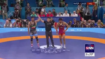 فیلم کامل حسن یزدانی در نیمه&zwnj;نهایی در مقابل ناظم امینه دارنده مدال های برنز المپیک و جهان از سن مارینو