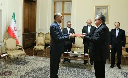 سفیر جدید روسیه رونوشت استوارنامه خود را تقدیم امیرعبداللهیان کرد