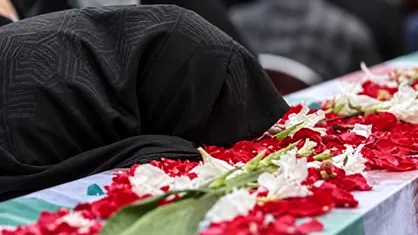 تشییع پیکر مطهر شهید مجید بهرامی در زنجان+فیلم