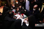 وداع با پیکر شهید مدافع حرم عین‌الله مصطفایی