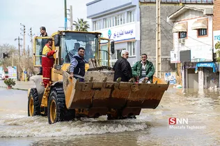 روستای آق قلا در چهارمین روز جاری شدن سیل