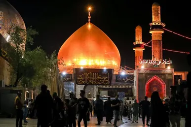 حال‌وهوای محزون آستان مقدس علوی در آستانه شهادت امام حسن عسکری(ع) + فیلم