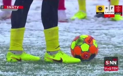 گل اول سپاهان به پرسپولیس توسط ریکاردو آلوز در دقیقه ۱۲+۹۰ + فیلم