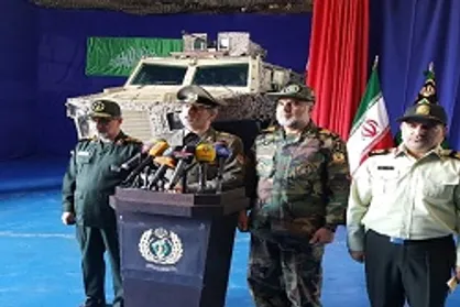 خودروی پیشرفته زرهی ضدمین و ضدکمین &laquo;رعد&raquo; رونمایی شد