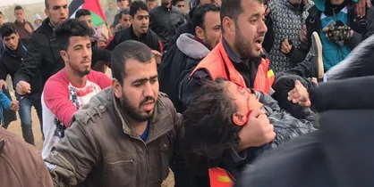 ۱۷ فلسطینی در حمله صهیونیست&zwnj;ها به راهپیمایی بازگشت زخمی شدند