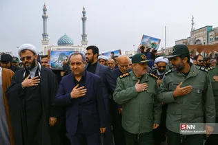 مراسم تشییع  پیکر 6 نفر از شهدای سانحه هوایی