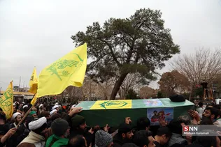 تشییع پیکر شهید مدافع حرم در قم 