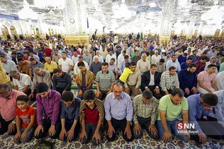 نماز عید قربان در حرم مطهر رضوی 