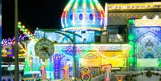 جشن تولد ۱۱۸۷ سالگی حضرت مهدی (عج) در کربلا+ عکس