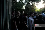 حرکت دسته عزاداری دانشگاه تهران به سمت بیت رهبری