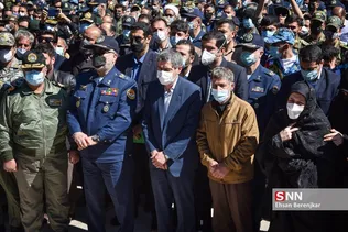 تشییع پیکر خلبان شهید «صادق فلاحی» در شیراز