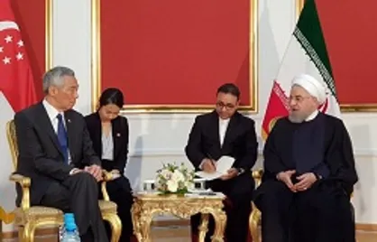 روحانی و نخست وزیر سنگاپور دیدار و گفتگو کردند
