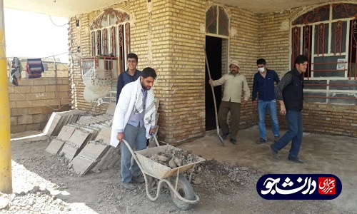 فعالیت جهادگران بسیج دانشجویی واحد شوشتر در شعیبیه