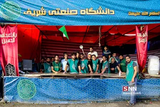 موکب دانشجویان دانشگاه صنعتی شریف در مرز مهران