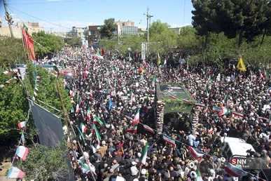 تشییع پیکر مطهر امیر سپهبد شهید سید عبدالرحیم موسوی در قم