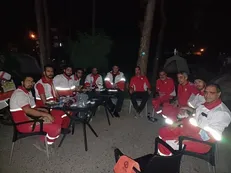 رئیس هلال‌احمر در کنار امدادگران؛ تداوم امدادرسانی