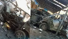 انفجار خودروی بمب‌گذاری شده در شهر قامشلی + فیلم