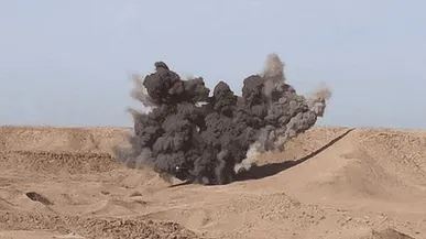 انفجار کنترل‌شده در محدوده صفه اصفهان