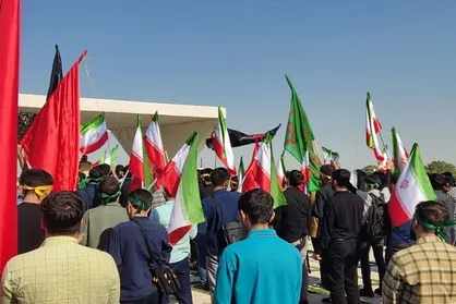 راهپیمایی نمادین دانشجویان مشهدی در محکومیت اغتشاشات اخیر
