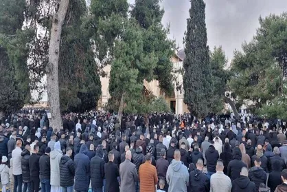 نماز عید فطر در مسجدالاقصی با حضور ۶۰ هزار فلسطینی