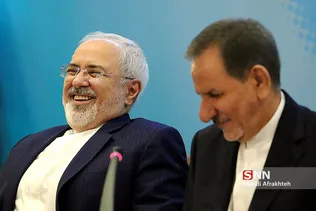 ظریف وزیر امور خارجه و جهانگیری معاون اول رییس جمهور