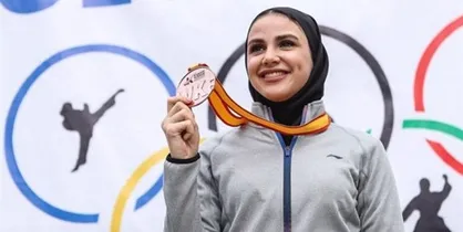مدال نقره سارا بهمن یار در لیگ جهانی ۲۰۲۲ باکو