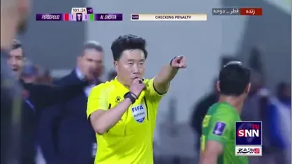 پنالتی به سود پرسپولیس در دقیقه ۱۰۰