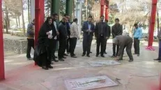 مزار شهدای گمنام پارک شهر اردکان غبارروبی شد