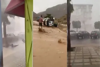 بارش شدید باران و جاری&zwnj;شدن سیل در مراکشِ زلزله&zwnj;زده