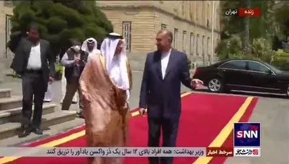 استقبال رسمی امیرعبداللهیان از &laquo;محمدبن عبدالرحمن آل ثانی&raquo;، وزیر امور خارجه قطر
