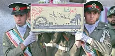 تشییع پیکر ۱۳ شهید گمنام در سراسر خراسان رضوی در روز شهادت حضرت زهرا (س)
