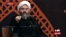 لحظاتی از سخنرانی حجت‌الاسلام مهدی اصلانی در مراسم عزاداری سید و سالار شهیدان(علیه‌السلام) در حسینیه امام خمینی(ره)