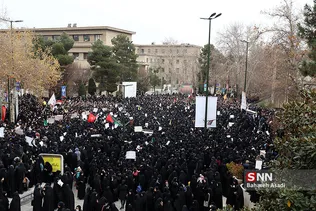 سوگواری شهادت سردار سلیمانی در دانشگاه تهران