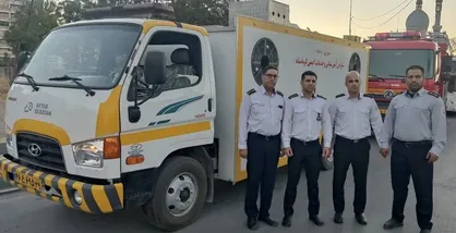 اعزام تیم&zwnj;های آتش&zwnj;نشانی کرمانشاه به تهران برای تأمین ایمنی مراسم تشییع