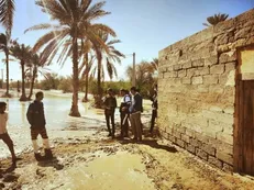 بازدید میدانی جهادگران بسیج دانشجویی فرهنگیان هرمزگان از مناطق سیل‌زده میناب و رودان