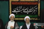 آیت الله العظمی مکارم شیرازی و آیت الله العظمی جعفر سبحانی 
