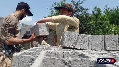 اردوی جهادی بسیج دانشجویی فردوس در روستای چاهنو برگزار شد + عکس