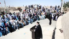آیت الله رئیسی درجمع اهالی روستای ملاعلی واقع در منطقه مرزی ایران و افغانستان/ برای ساماندهی تبادلات مرزی اقدام شود