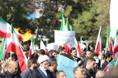 قیام دانشجویان تبریزی در پی حمله تروریستی شاهچراغ