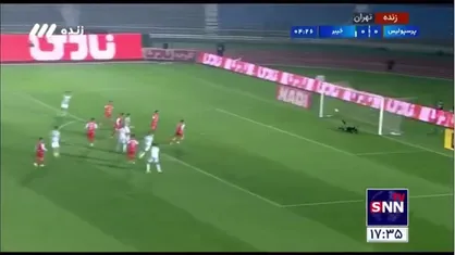 خلاصه نیمه اول پرسپولیس با خیبر خرم آباد