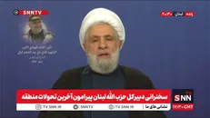 نعیم قاسم: اسرائیل می‌خواهد با خلع سلاح حزب الله کاری که با سوریه کرد را با لبنان کند + فیلم