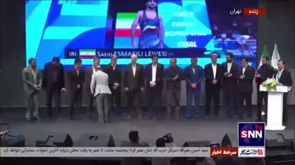 مدال&zwnj;آوران کشتی المپیک پاریس و مسابقات جوانان و نوجوانان جهان با حضور قالیباف تجلیل شدند