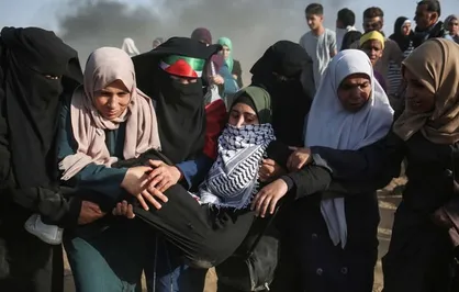 افزایش شمار مجروحان تظاهرات زنان فلسطینی در مرزهای غزه به ۱۳۴ نفر