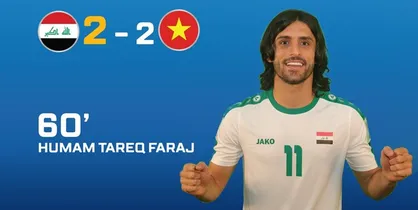 همام طارق و علی عدنان برترین بازیکنان دیدار عراق - ویتنام