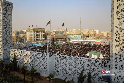 مراسم بزرگداشت ۹ دی در میدان امام حسین (ع)